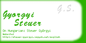 gyorgyi steuer business card