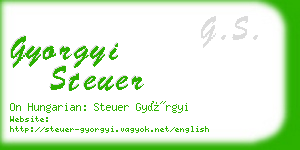 gyorgyi steuer business card